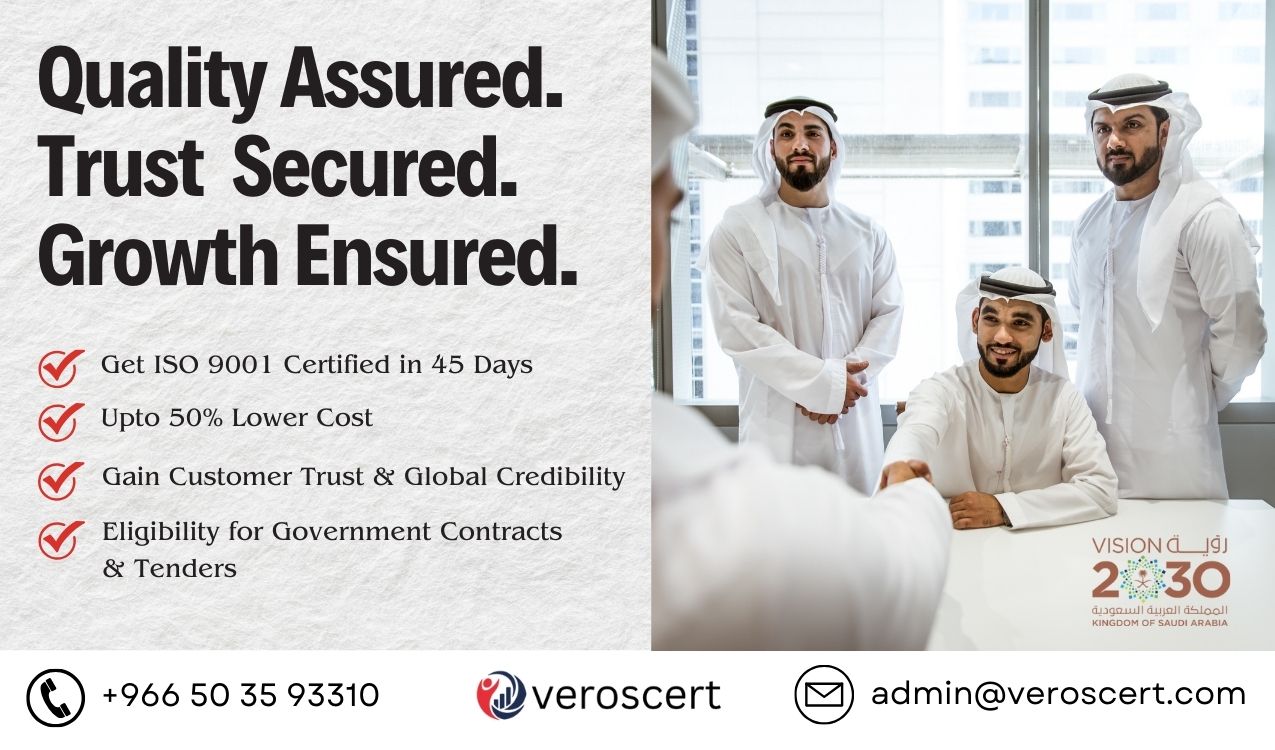 ISO 9001 Certification in Saudi Arabia